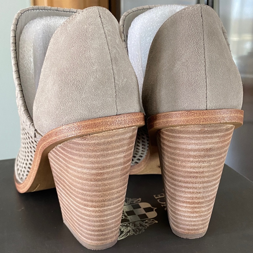 Vince Camuto Storm Grey Peep-Toe Block Heels
Never Worn - Picture 5 of 10